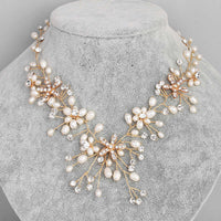 Pearl Necklace & Earrings Set